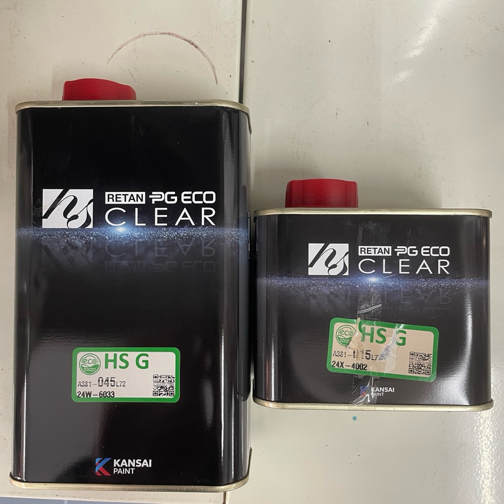 สีกันไซ 2k ใส HS G 1liter A381-045 พร้อมตัวทําแข็ง 0.5liter A381-015