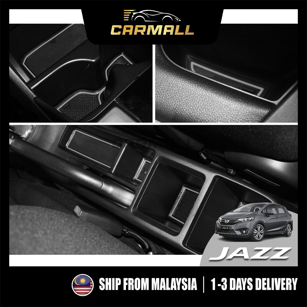 Honda Jazz Fit GK GK5 T5A 3rd เสื่อยางภายในรถ Slot Mat 2014 - 2026 Jazz GK CarMall รถอุปกรณ์เสริม