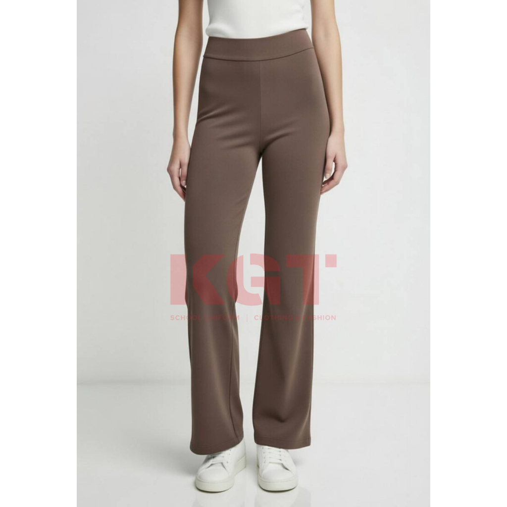 Seluar Bamboo Slack Bootcut Plus Size L-8XL กางเกงขาม้าผู้หญิง Seluar Getah Slack Panjang