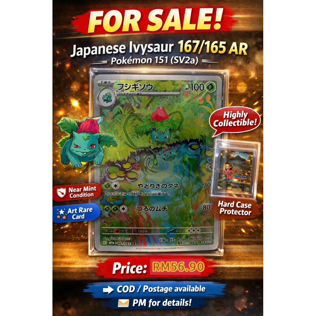 Ivysaur AR 167/165 (โปเกมอน 151 SV2a)