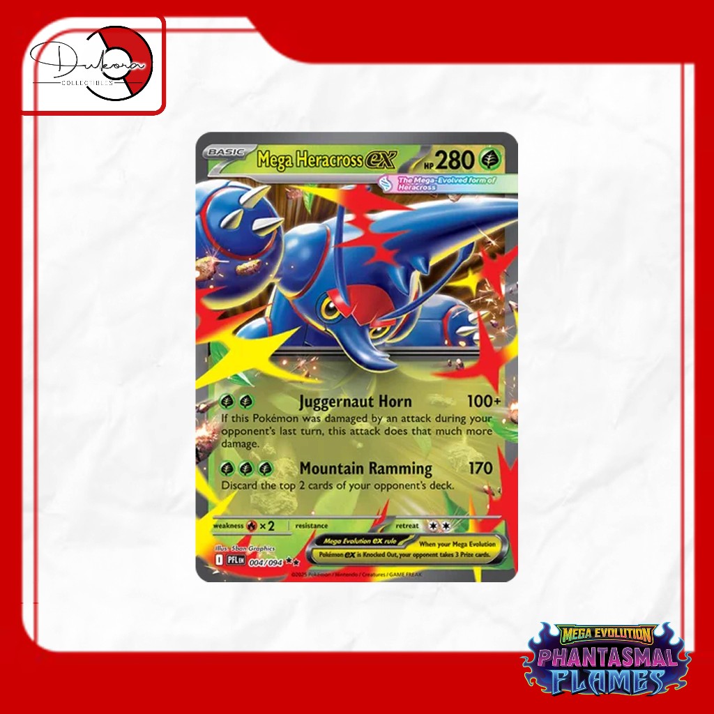 Mega Heracross EX - 004/094 - UR [Pokémon TCG : Phantasmal Flames ME02]