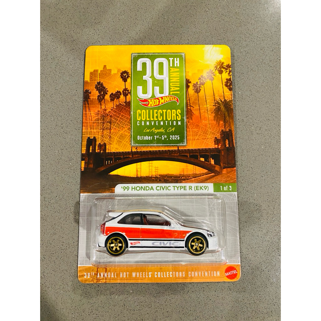 Hot Wheels 39th Annual Collectors Convention 99 Honda Civic Type R EK9 diecast car Premium