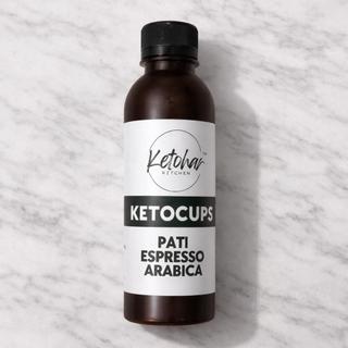 Ketocups Keto Pati Espresso Arabica 100%, Coffee Shot Concentrate, Untuk Latte, Americano 240gram