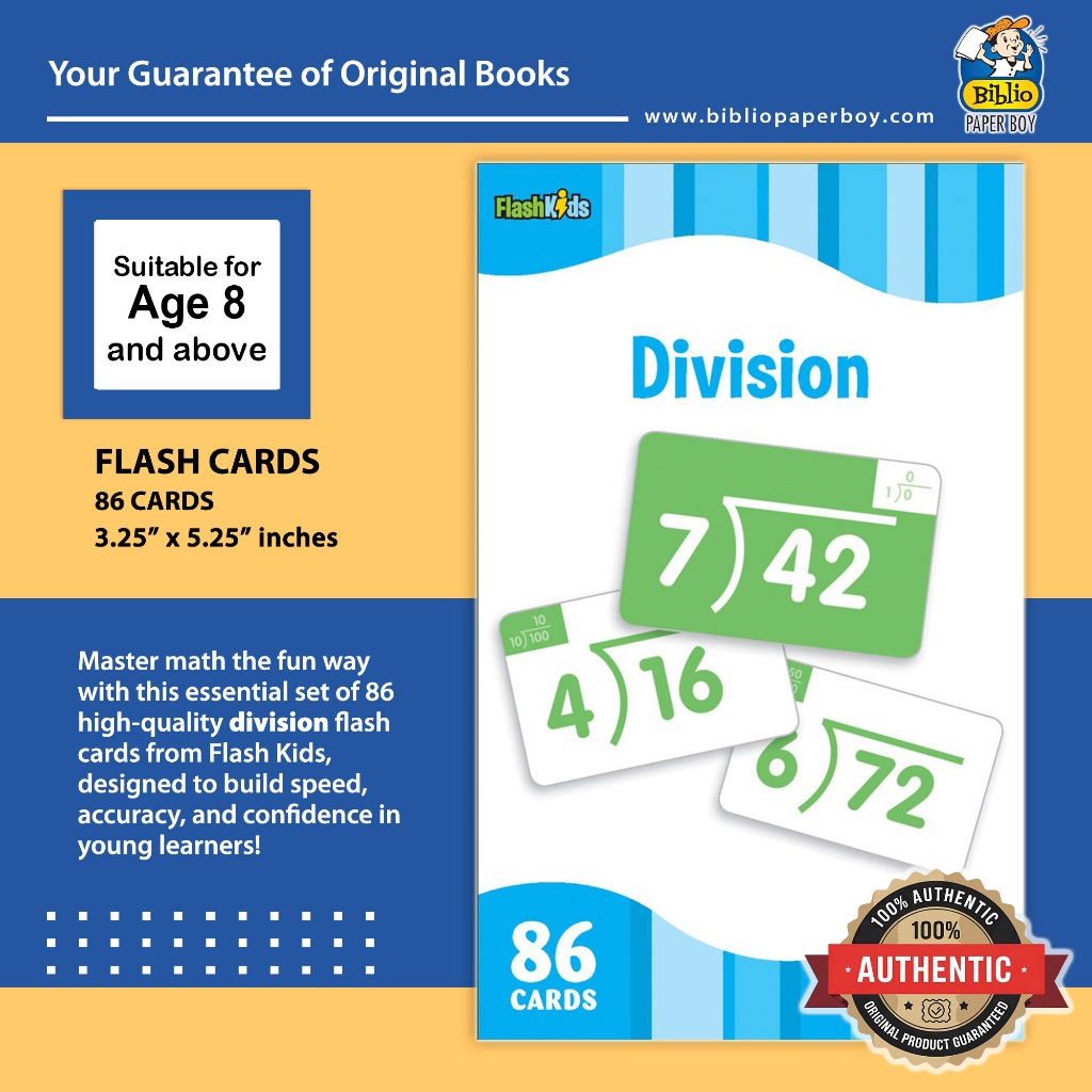 Division (แฟลชการ์ด) ISBN : 9781411434837