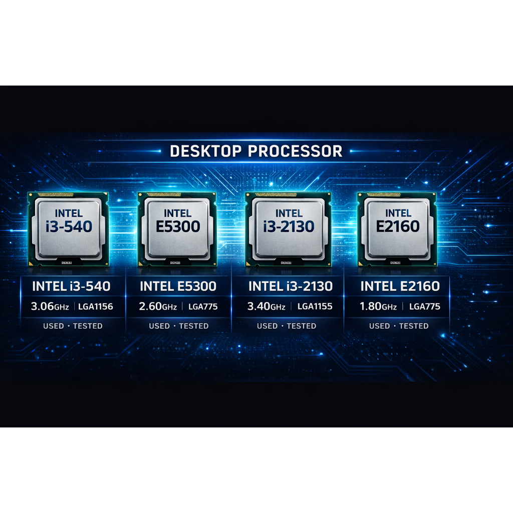 CPU มือสองสําหรับโปรเซสเซอร์เดสก์ท็อป Intel LGA775 / LGA1155 / LGA1156 i3 / Pentium Dual Core