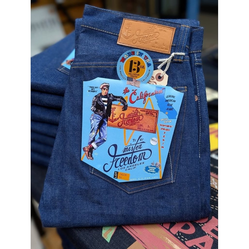 MESTER FREEDOM JEANS LOT 64 CALIFORNIAN HANADA 13oz