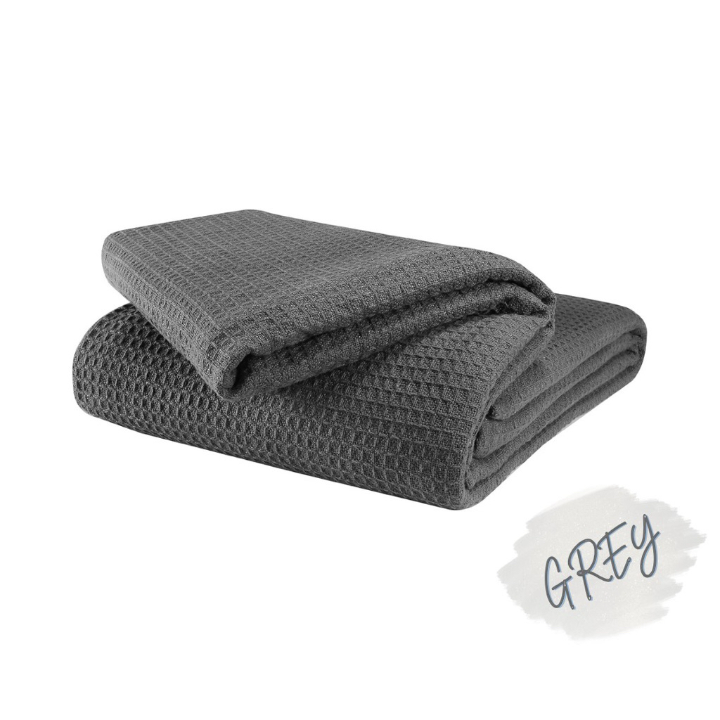ผ้าห่มวาฟเฟิล โรงพยาบาล,s & Hotel,s Luxury 100% Cotton THERMAL QUEEN BLANKET