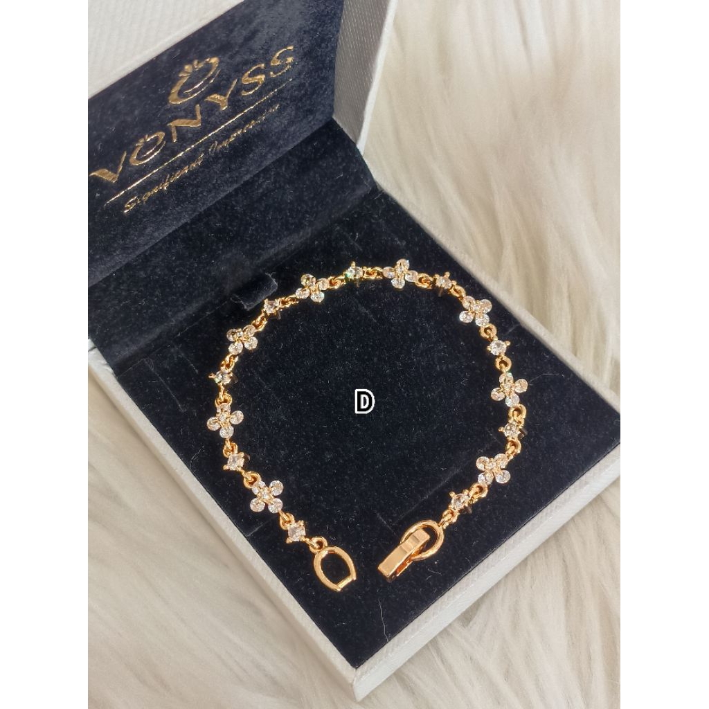 RANTAI TANGAN / BRACELET / GELANG FASHION RAYA TITANIUM EMAS SADUR ANTI KARAT