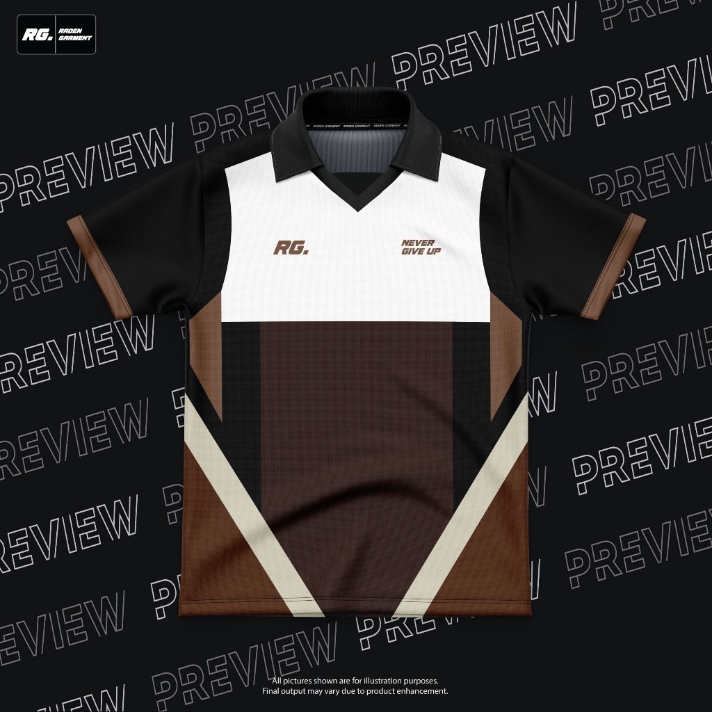 RETRO JERSEY (TRY AGAIN - NEVER GIVE UP) (ดีไซน์โดย Raden Garment)