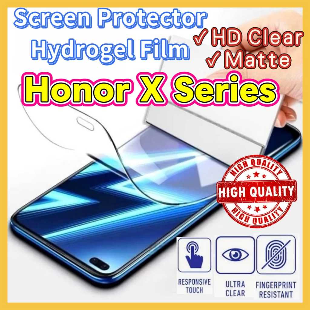 ฟิล์มกันรอยหน้าจอ Hydrogel Clear HD Matte Honor X9D/X7D/X9C/X9C SMART/X7C/X6C/X9B/X8B/X7B/X6B/X5B/X8