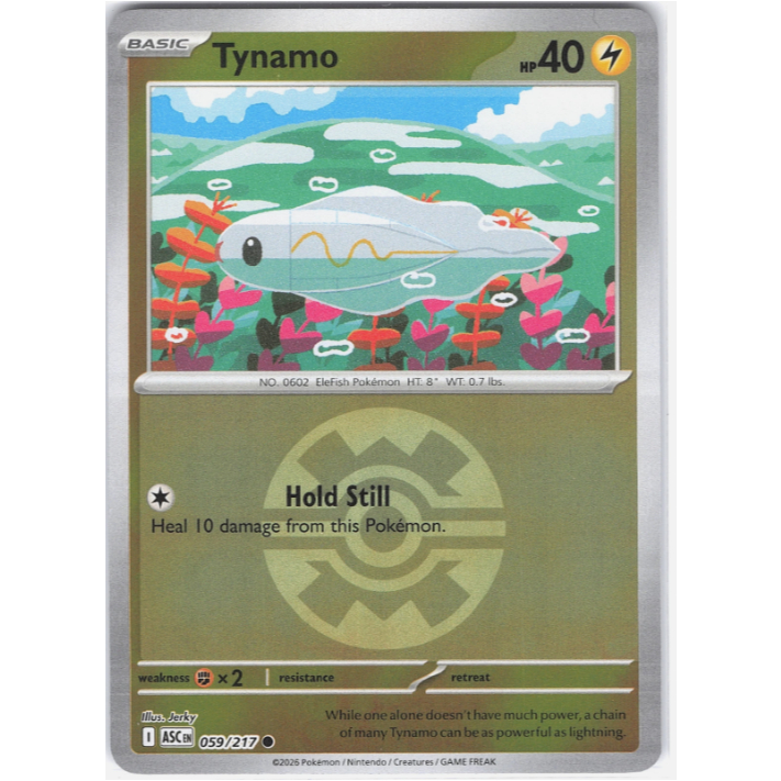 Tynamo 059/217 Quick Ball Reverse Holo Ascended Heroes TCG