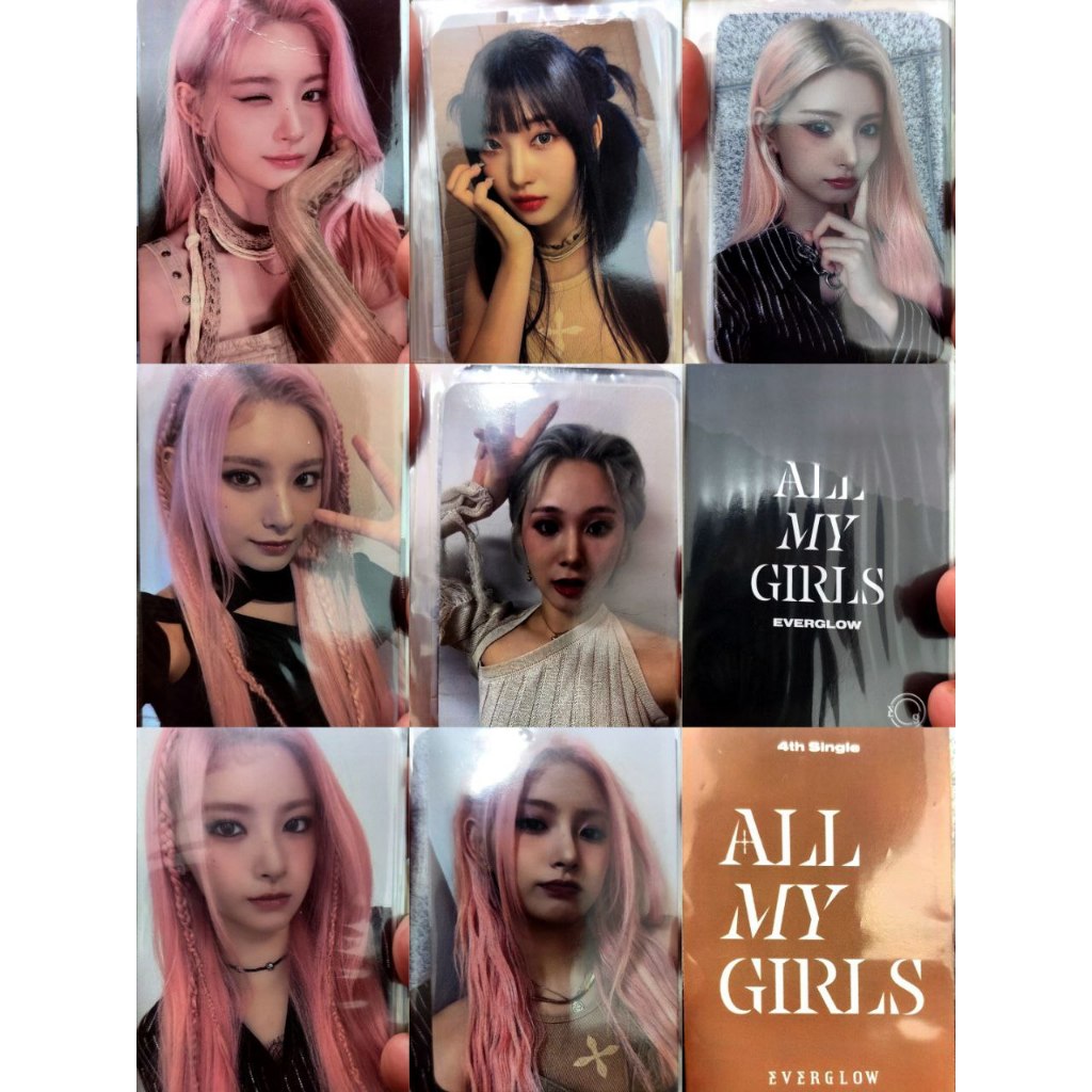 EVERGLOW ALL MY GIRLS YIREN SIHYEON MIA PC PHOTOCARD