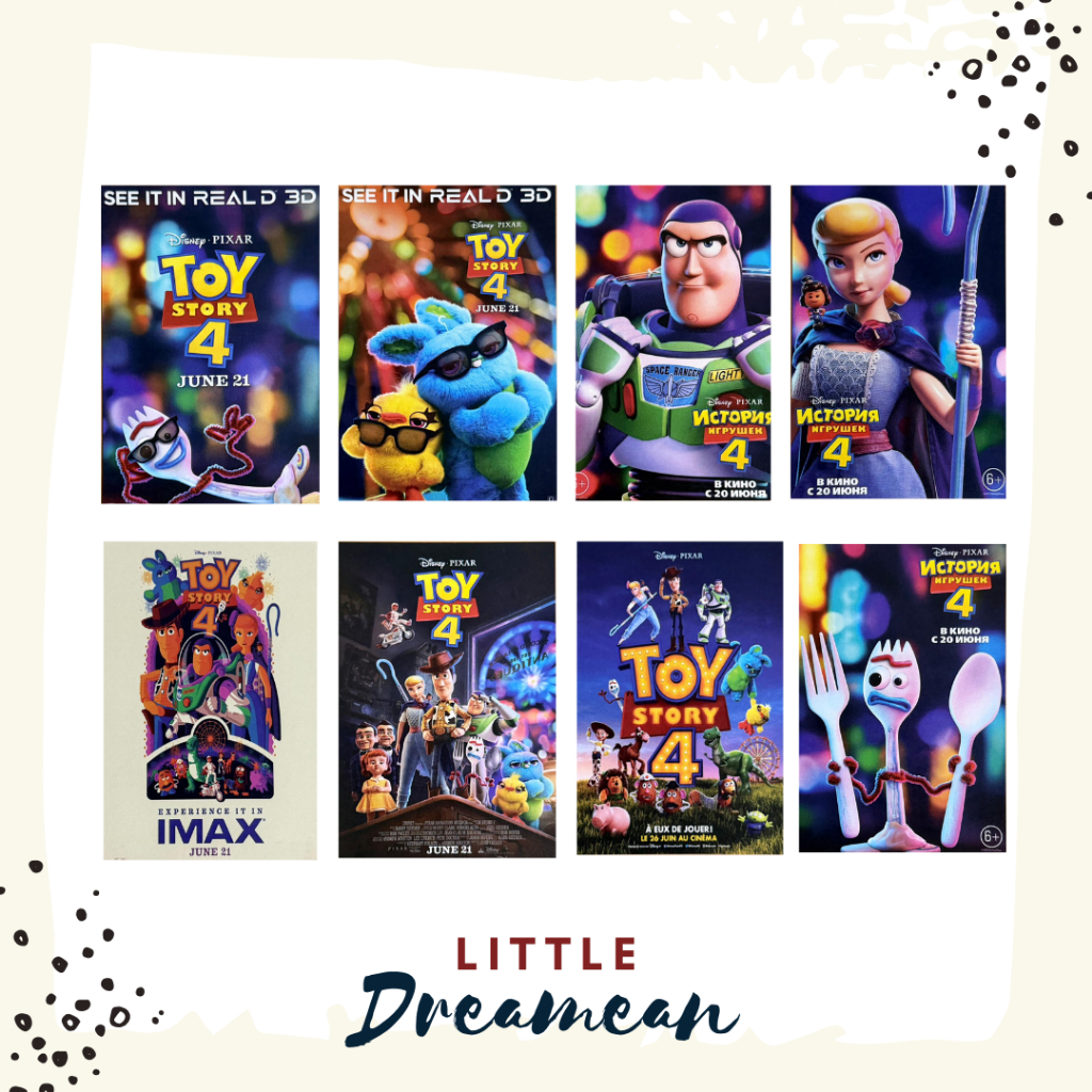 โปสการ์ด Toy Story 4 / โปสการ์ด Pixar Toy Story 4 / โปสการ์ดน่ารัก