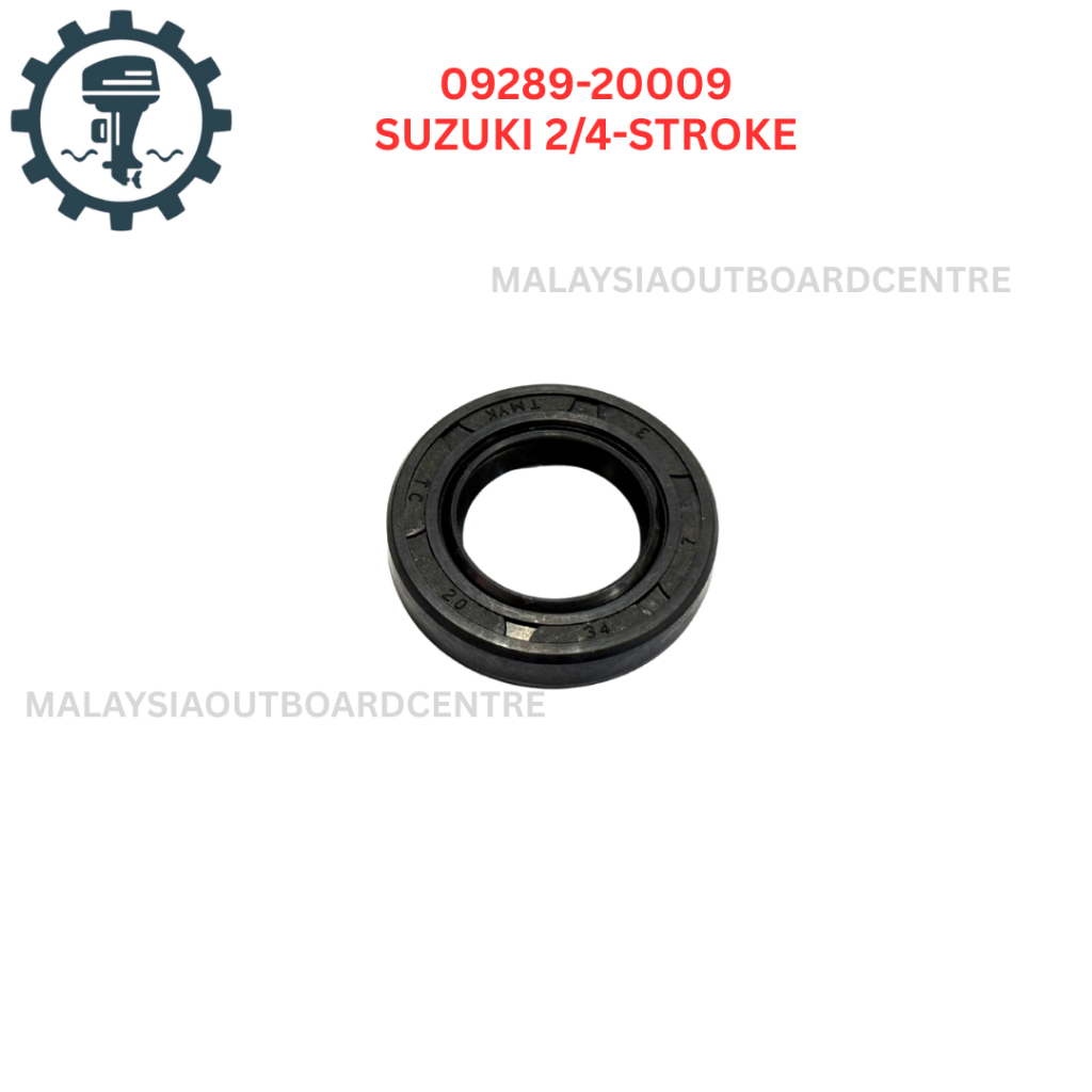 09289-20009 / 09289-20L01 ซีลน้ํามัน (20X34X6.5) สําหรับ SUZUKI OUTBOARD ENGINE (TRANSMISSION) 2/4-S