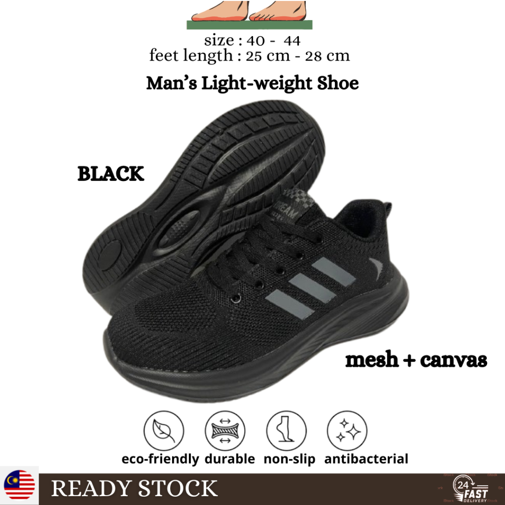 KASUT LELAKI LACE UP RINGAN CASUAL DAILY ใช้สําหรับทํางาน / กีฬา MAN รองเท้ากีฬา HT 999