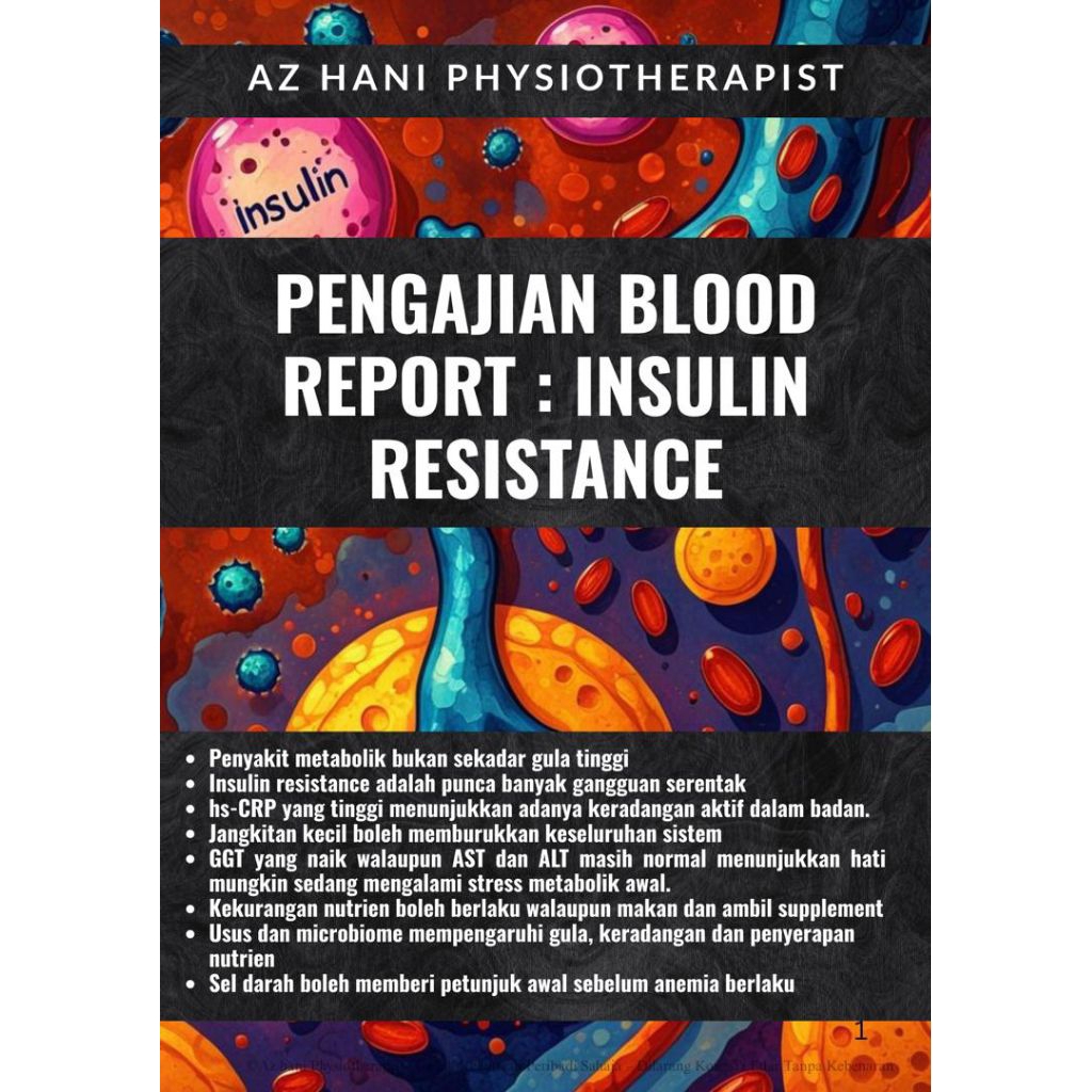 [AZ HANI] PENGAJIAN BLOOD REPORT - ความต้านทานอินซูลิน