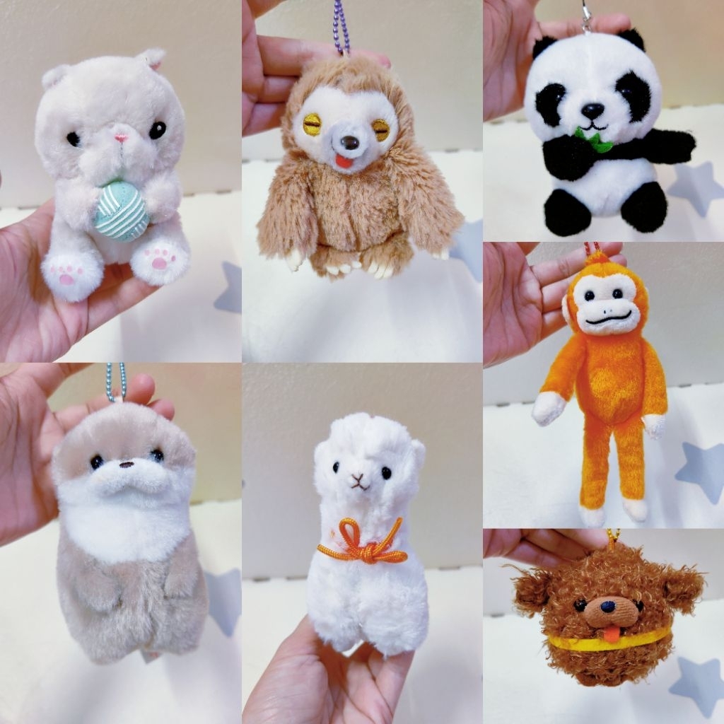 พวงกุญแจ Amuse Amufun ล่วงหน้า SKC81 Munchkin Cat sloth panda Alpacasso Otter Monkey Wan Kotai dog