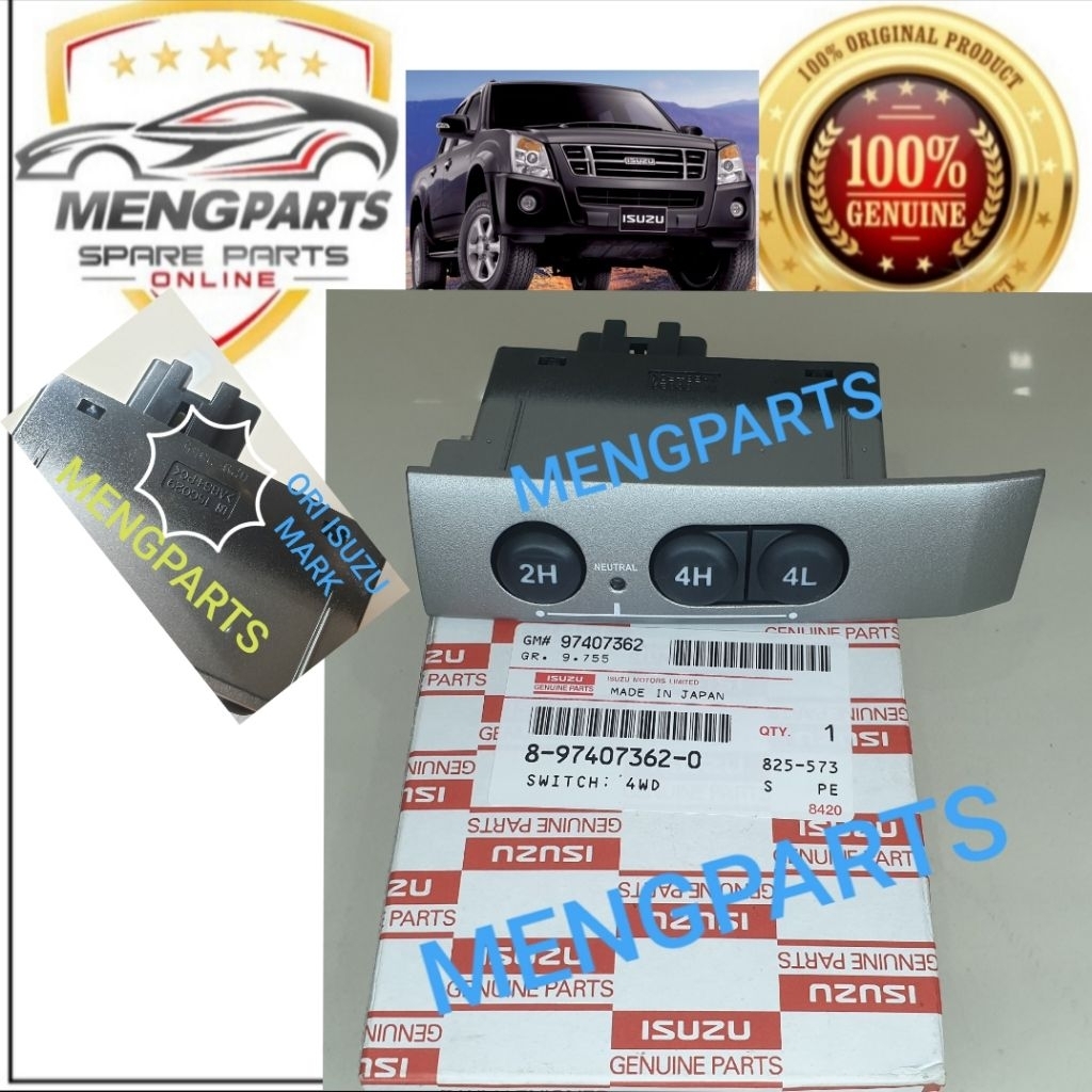 ISUZU DMAX 2008Y-2012Y SWITCH 4WD ,SWITCH 2H & 4H & 4L 8-97407362-0