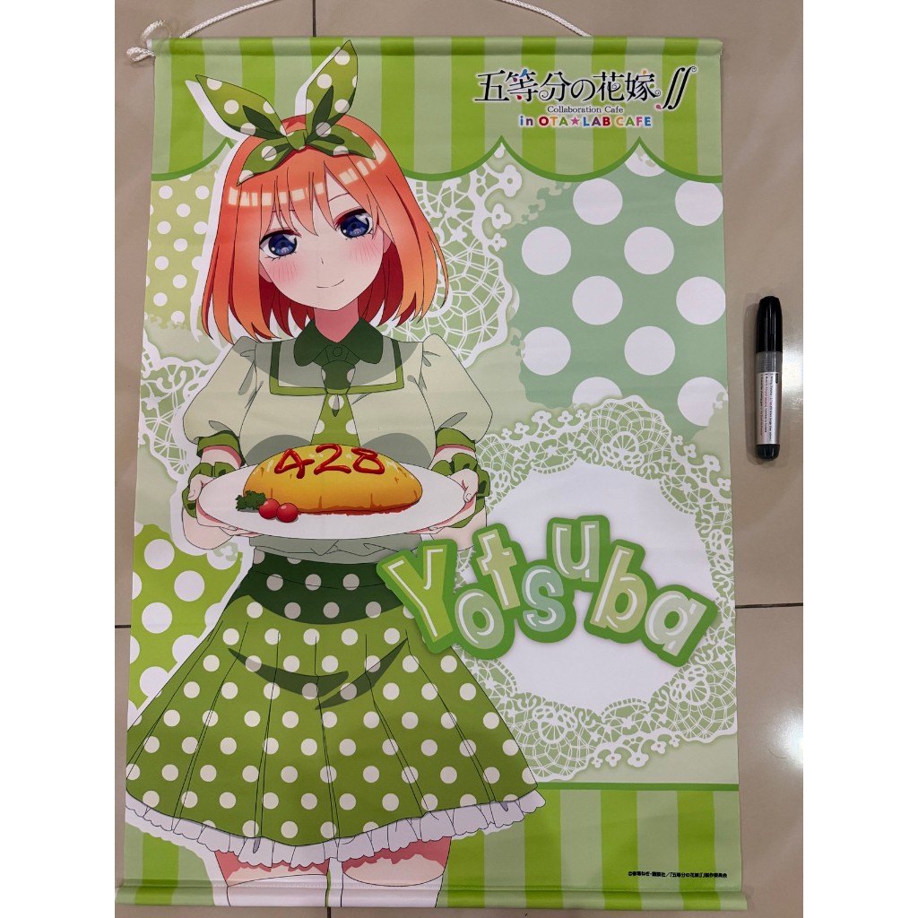 Quintessential Quintuplets B2 Tapestry Yotsuba Nakano Ota Lab Cafe