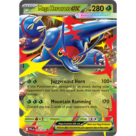 Mega Heracross ex Double (004/094) Phantasmal Flames ME02
