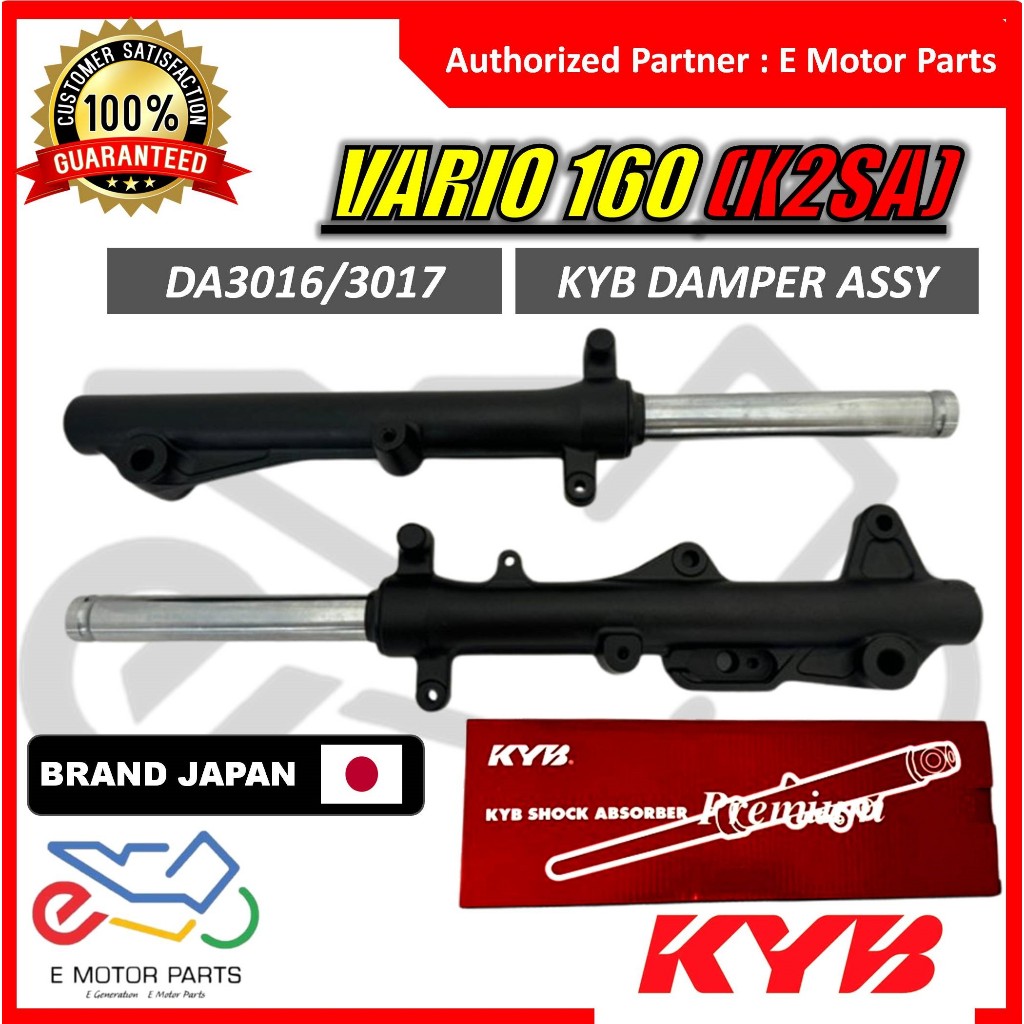 VARIO 160 (K2SA) KYB DAMPER ASSY FRONT FORK DEPAN SET - DA3016/17