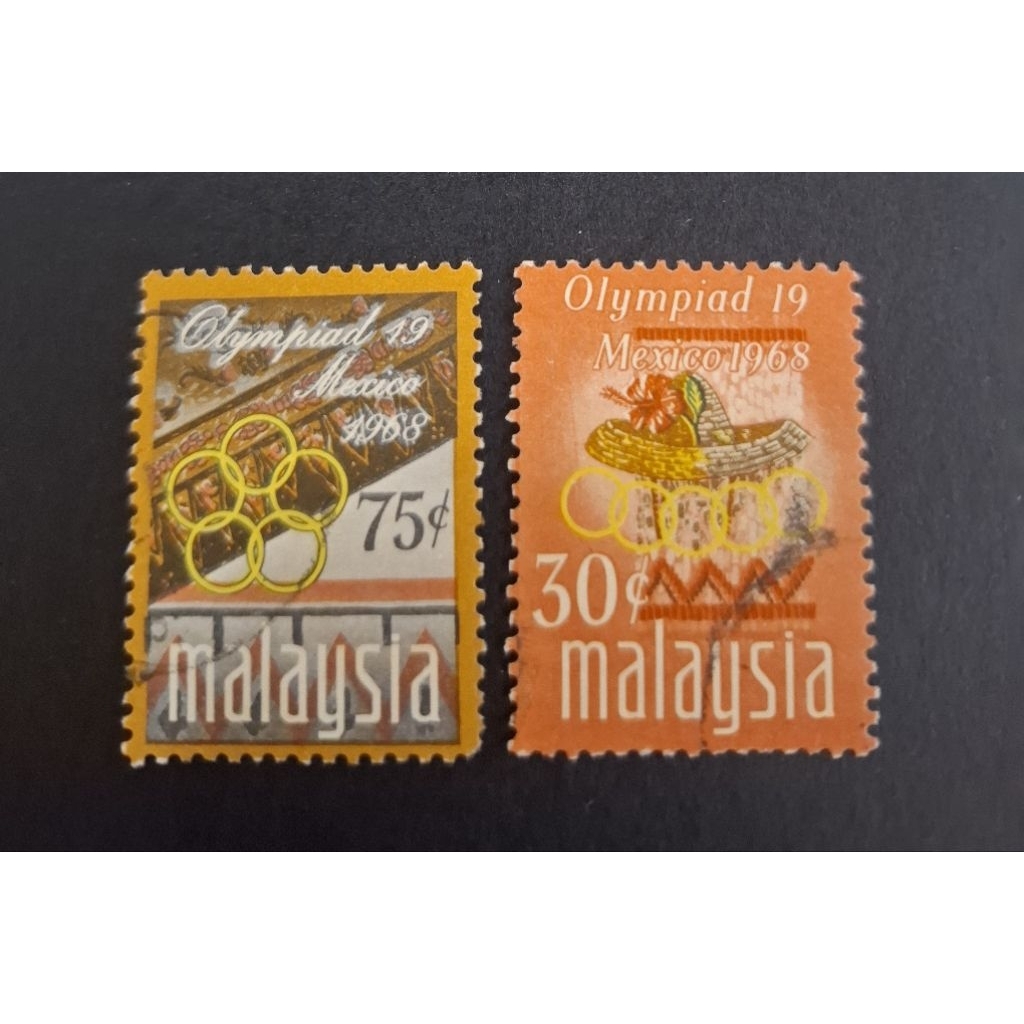 1968 MY Olympic Games 2v ใช้แล้ว