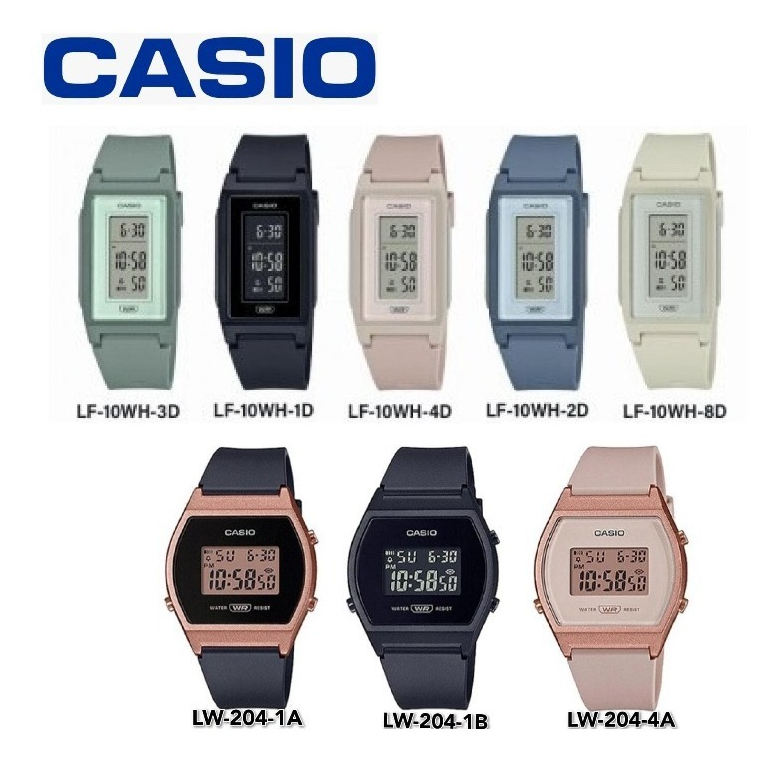 Casio LW-204 / LF-10WH / LW-205H Youth Digital Sports Resin Band ..