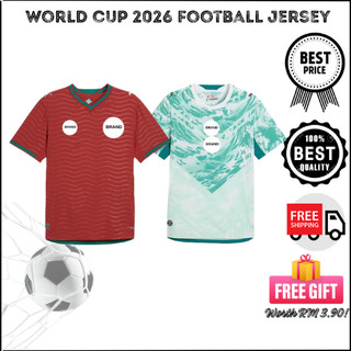 (Top Grade) Portugal_Home Away Kit Football Jersey World Cup 2026 Jersey for Men Jersey Jersi Kualiti 葡萄牙世界杯2026球迷版球衣