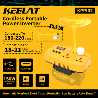 KEELAT KPPI02 Power inverter Power Converter Modified Sine Wave Inverter 180V to 220V DC for 150W electrical appliances