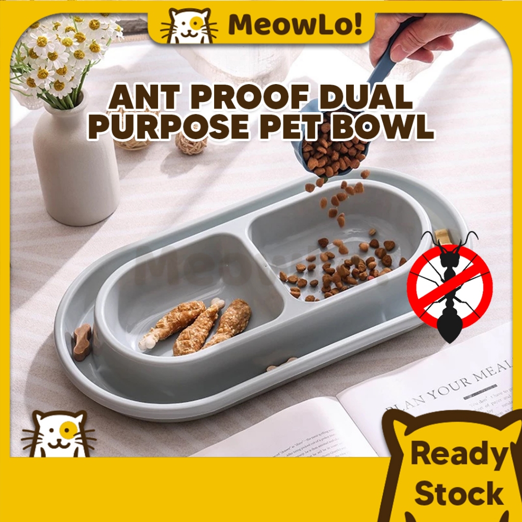 MeowLo Pet Cat Anti-Ant Food and Drink Container