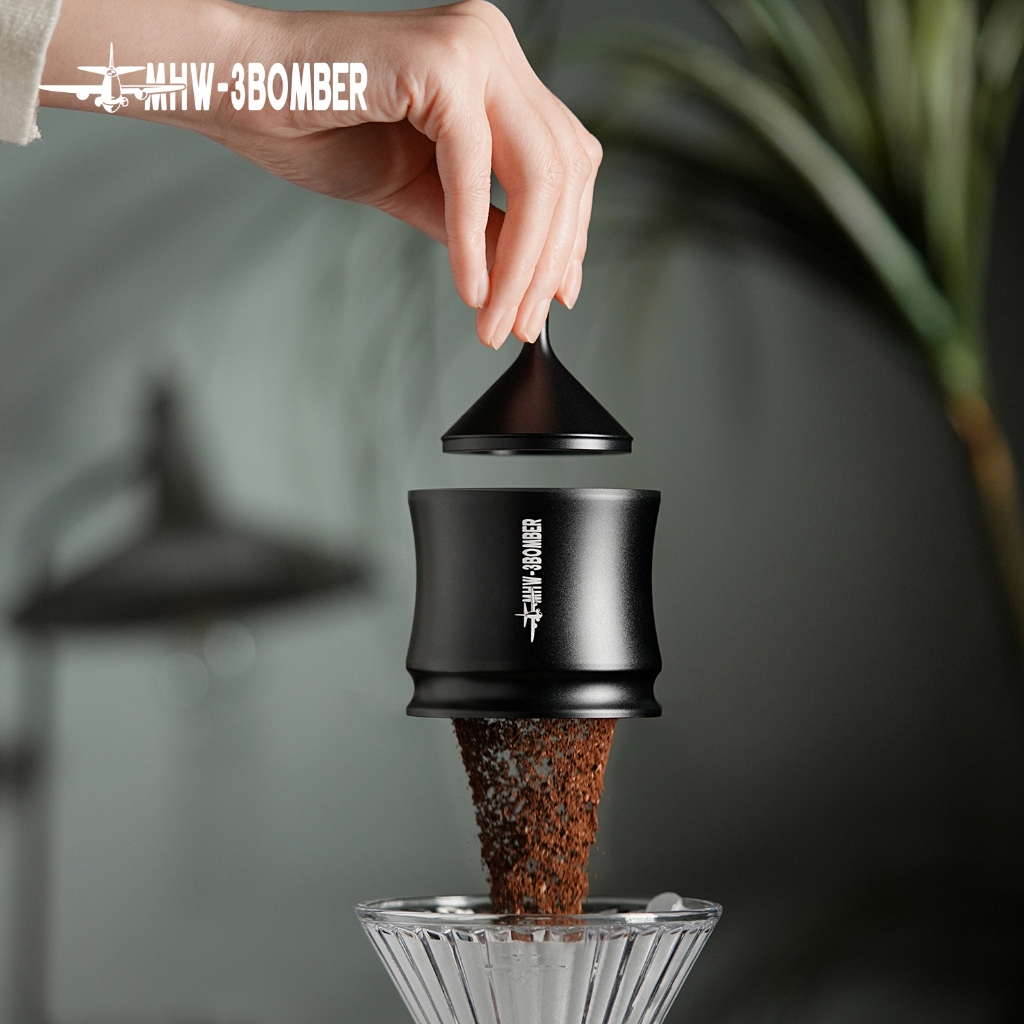 MHW-3BOMBER Shaker Funnel Espresso Dosing Funnel & Stirrer Premium Coffee Tool สําหรับ Barista