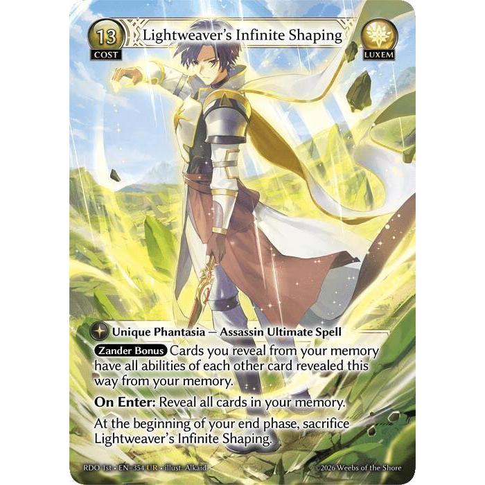 💥 Grand Archive TCG | Lightweavers Infinite Shaping (UR) | EN-354 การ์ดเดี่ยว RDO