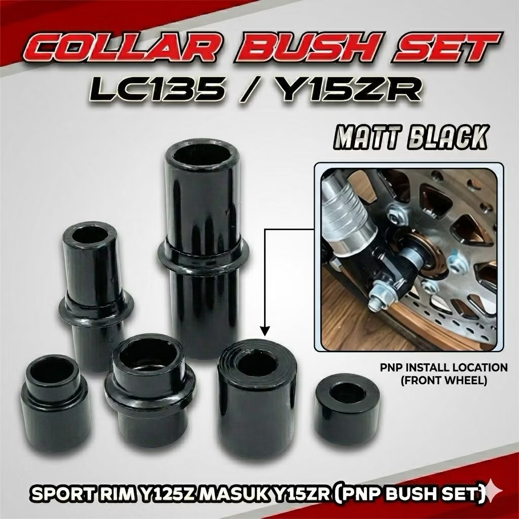 COLLER BUSH SET RIM Y125Z PNP MASUK Y15/Y16 SPORT RIM Y125Z BEARING BUSH SET