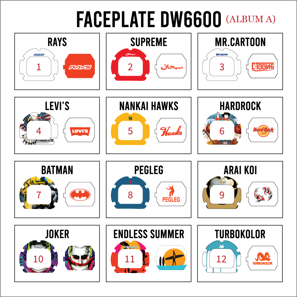 FACEPLATE DW6600 CUSTOM PRINTED