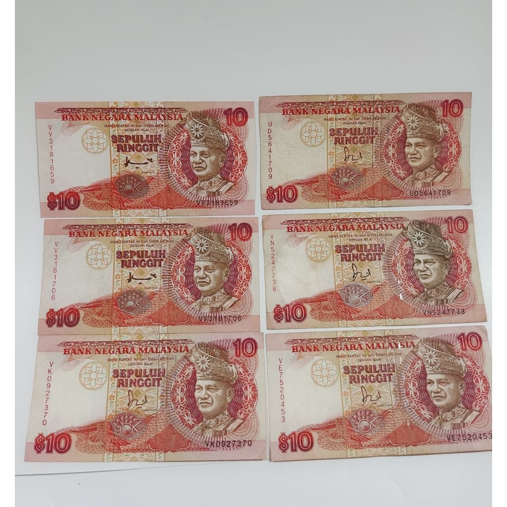 ธนบัตร 6 RM10 Ringgit