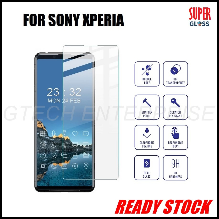 SGlass สําหรับ SONY Xperia Pro-I 1 5 8 10 VIII VII VI V IV iii ii Plus 1 2 3 4 5 6 7 8 กระจกนิรภัย (