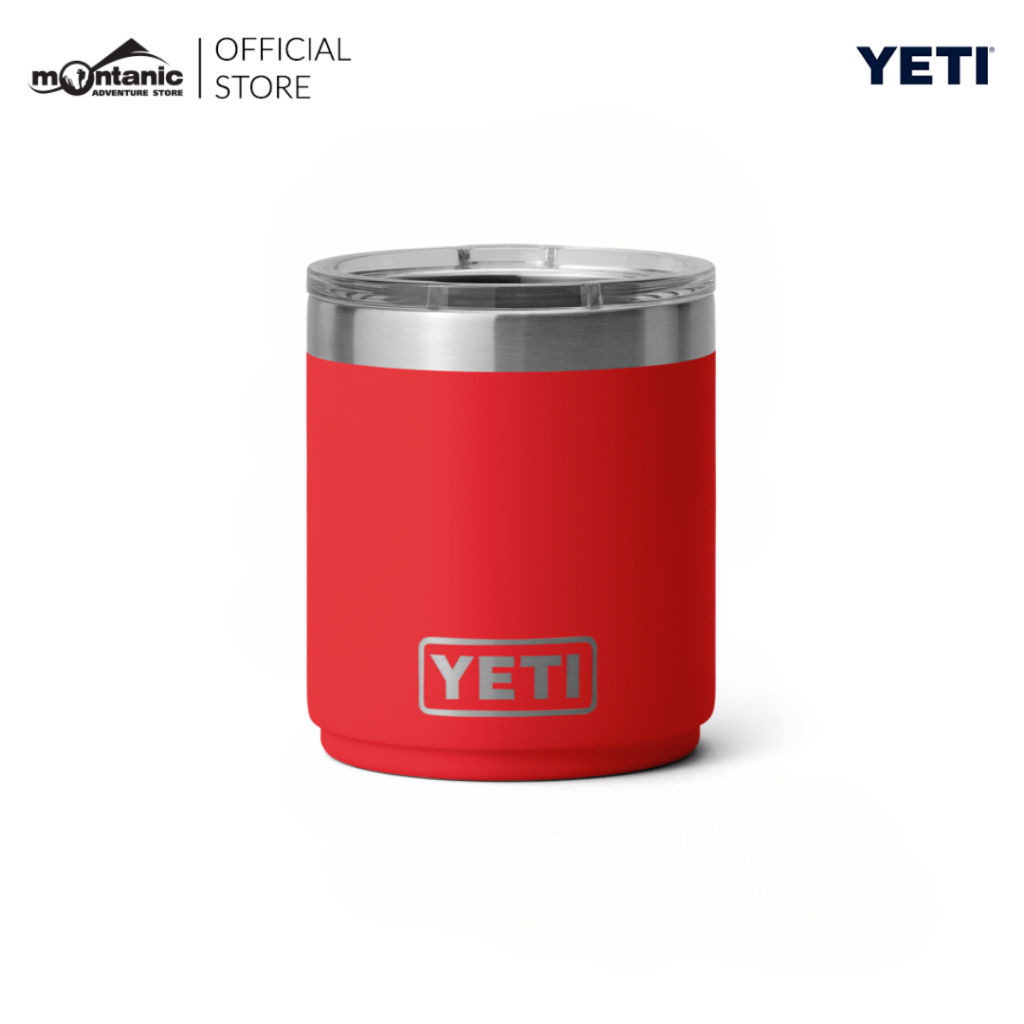 YETI Rambler 10oz 295ml Stackable Lowball พร้อมฝาปิดถ้วยกาแฟหุ้มฉนวนสแตนเลส Cawan