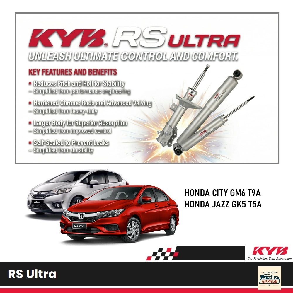 KYB RS ULTRA SHOCK ABSORBER - HONDA CITY T9A GM6 / JAZZ GK5 T5A