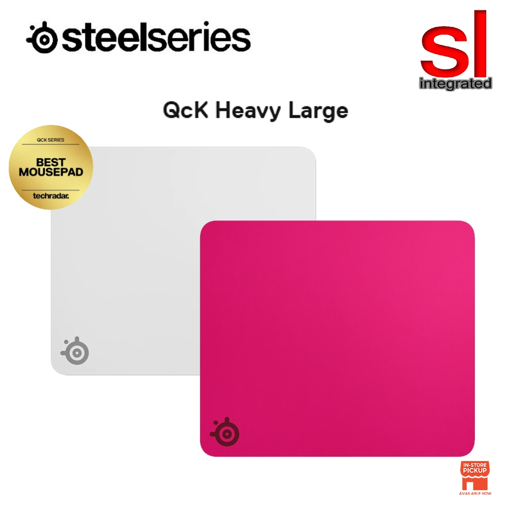 Steelseries QCK Heavy Large Extra Hoven Mousepad -Black/White/Magenta