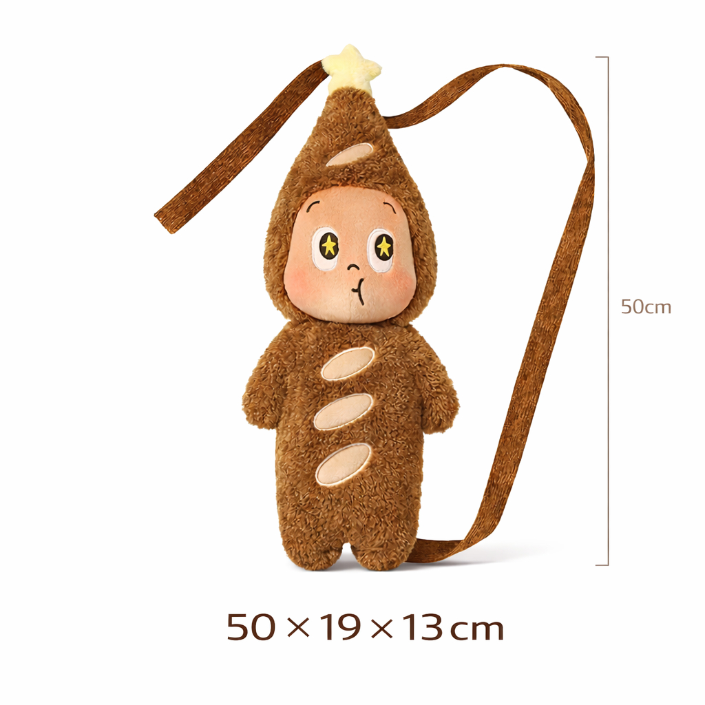 POP MART Twinkle MOON GELATO Plush Baguette Bag กระเป๋าตุ๊กตาครอสบอดี้น่ารัก