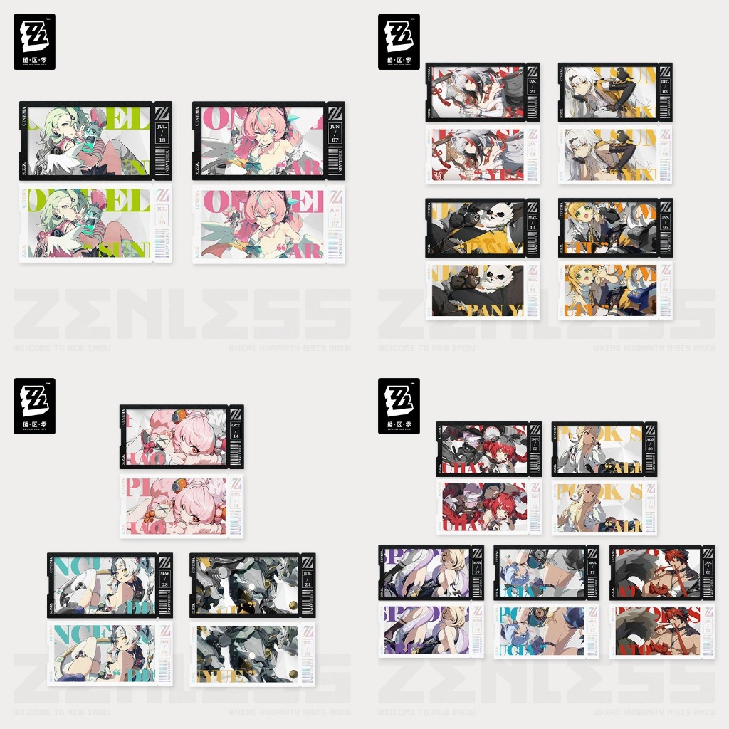 เก็บเกี่ยวZenless Zone Zero Cinema Series - บัตรตั๋วแม่และเด็ก Mindscape Dialyn Yixuan Shunguang Miy