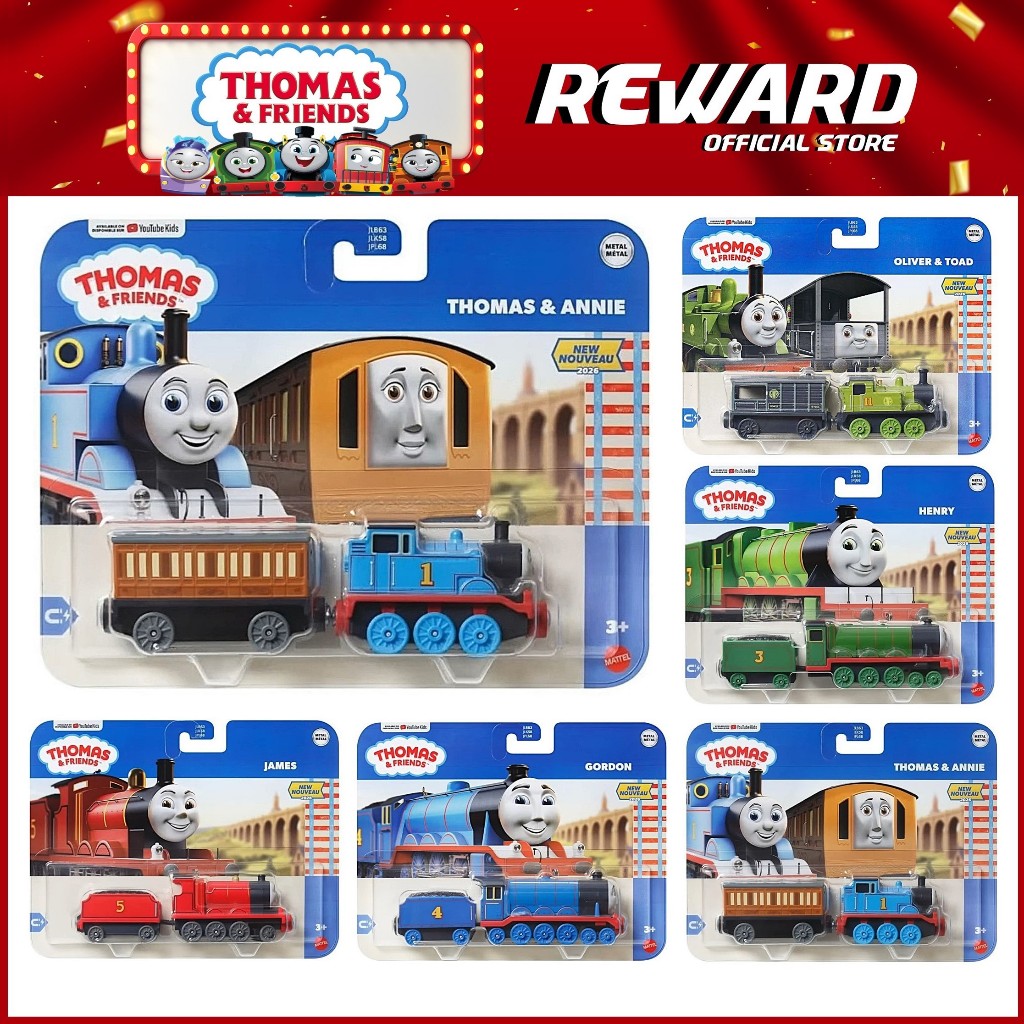 Thomas & Friends รถเหล็ก Assorted JLB63 /80th Anniversary / เครื่องยนต์ขนาดใหญ่ / NON Motorized / ของเล่น