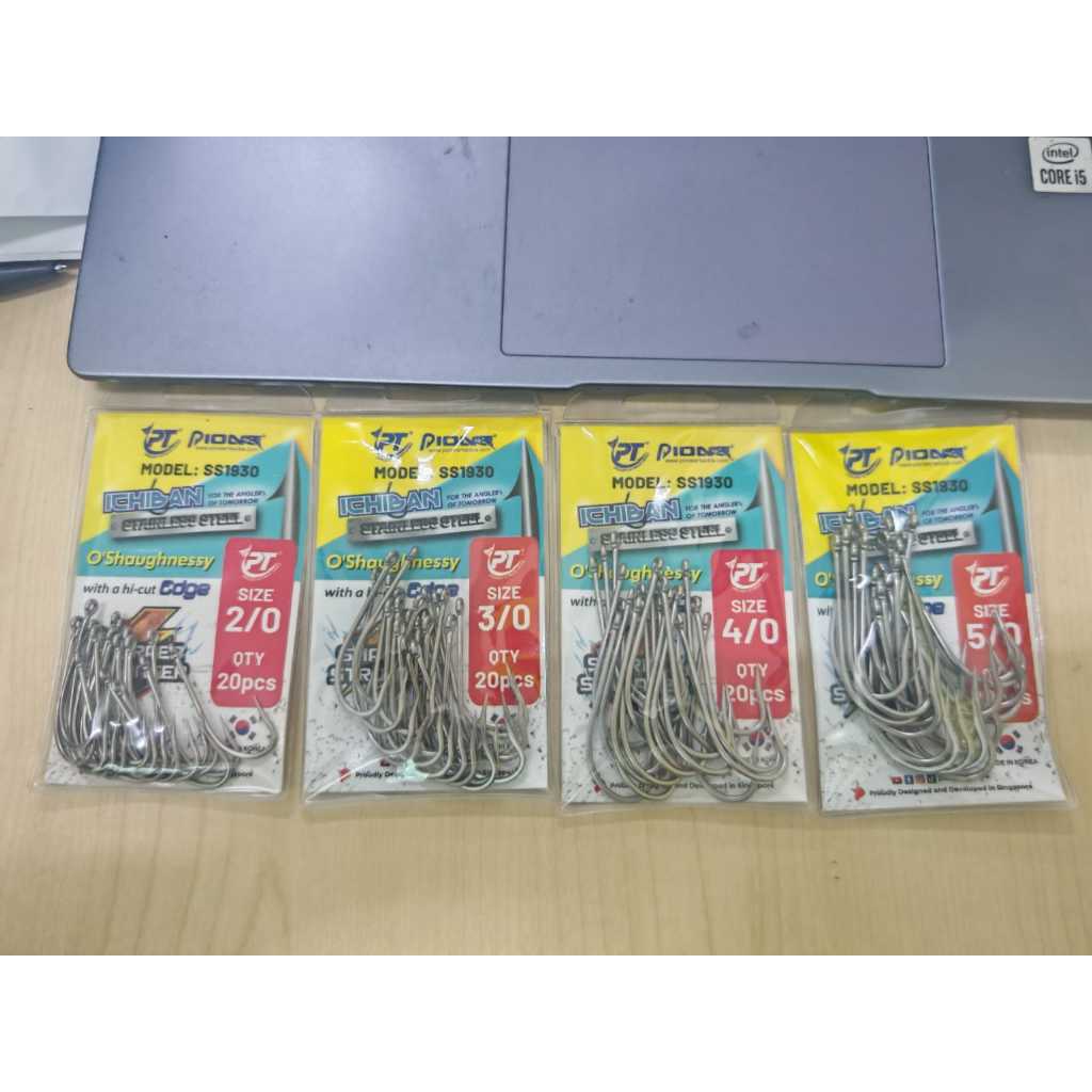 Pioneer SS1930 OShaughnessy hook ตะขอสแตนเลส mata kail Pioneer SS 1930