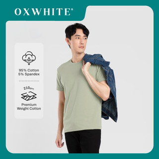 Oxwhite Men Premium Cotton Crew Neck Round Tee (Seasonal Colours)