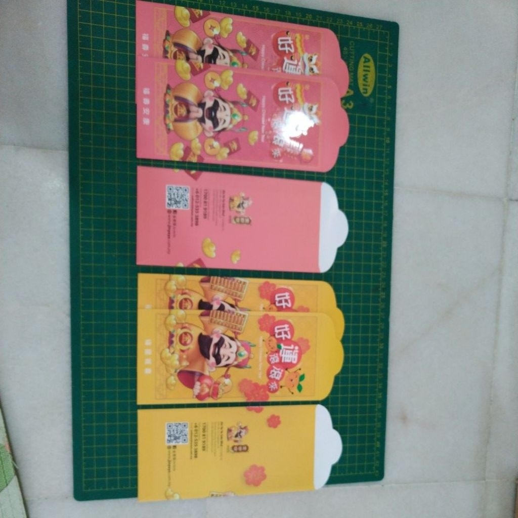 Jin ye Ang pow ซองสีแดง 6 ชิ้น 2 ออกแบบ