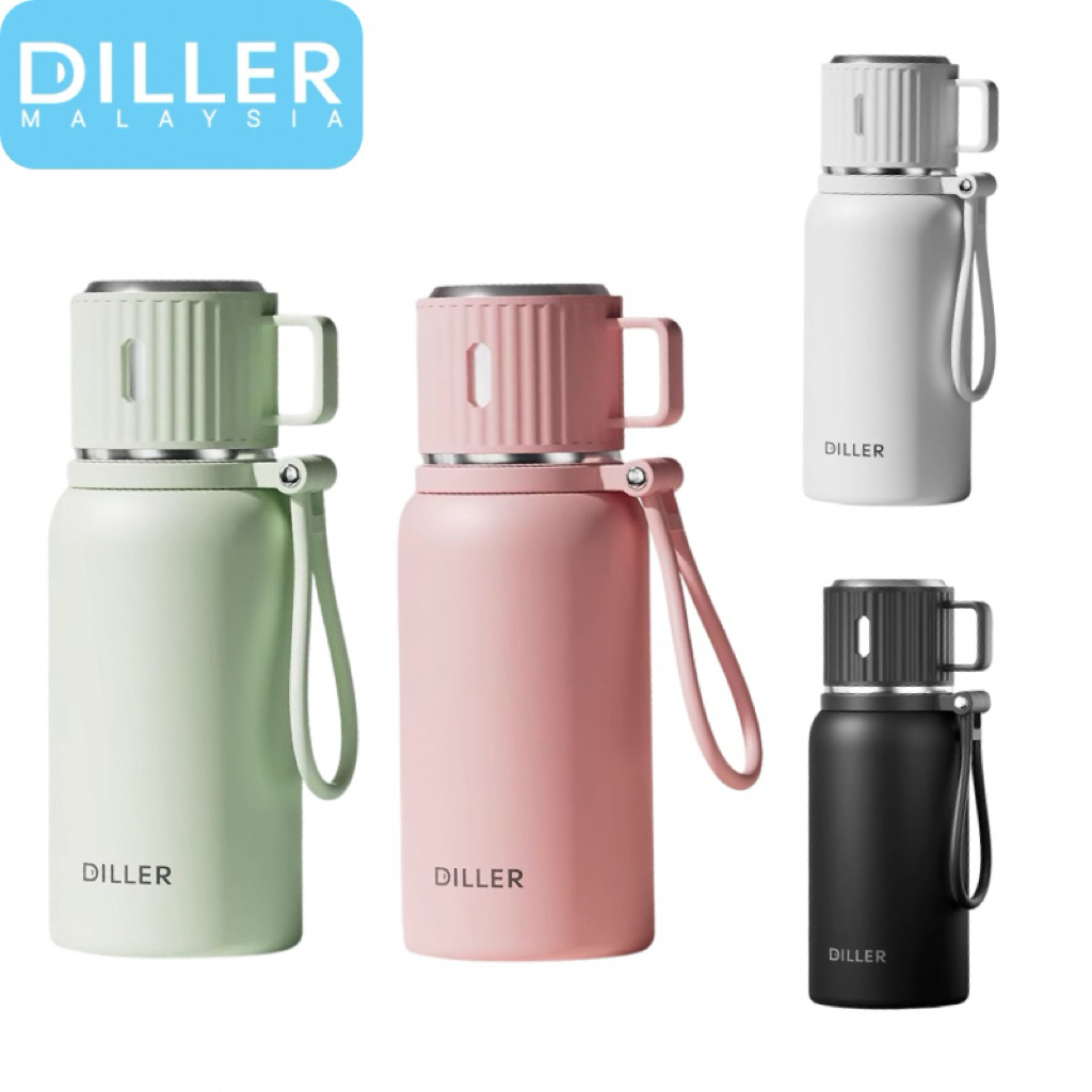 Diller Vacumn Flask น้ําดื่ม Thermo Bottle สแตนเลสพร้อมตัวกรอง 600ml D9170