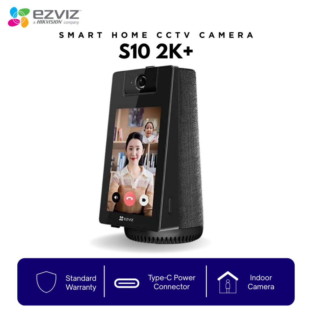 HIKVISION กล้องวงจรปิด EZVIZ (ยี่ห้อ Top Global) S10 Smart Video Calling Camera 2K+