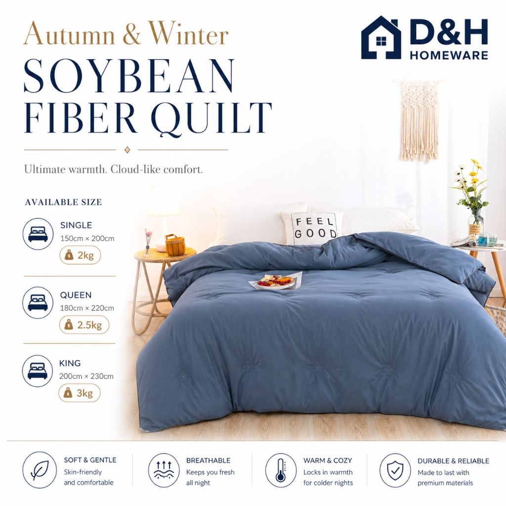 AUTUMN และ WINTER SOYBEAN FIBER QUILT