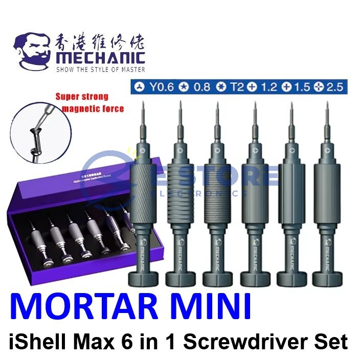 ชุดไขควง MECHANIC MORTAR MINI iShell Max 6 in 1