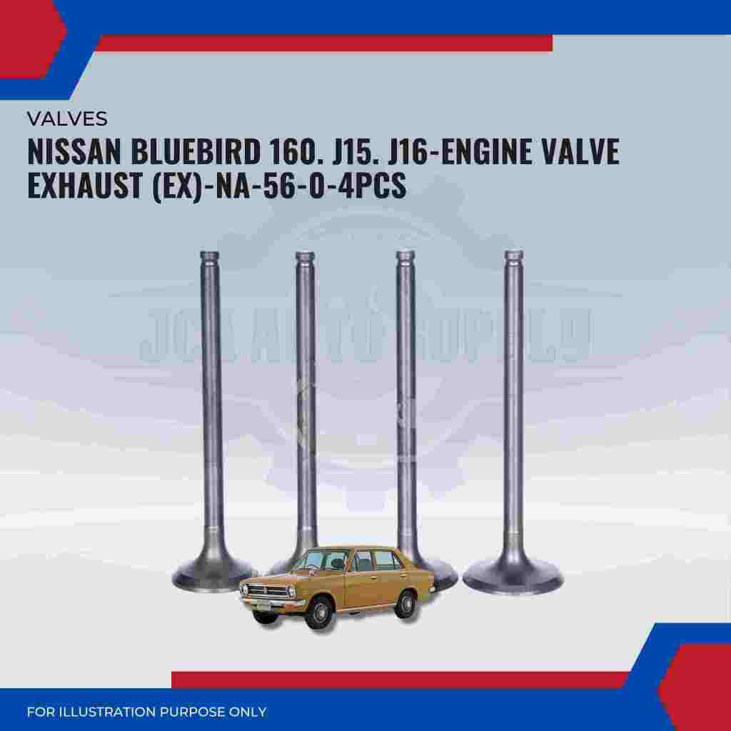 Injap Ekzos-Nissan Bluebird 160. เจ15. J16-Exhaust Valve (EX) Set-NA-56-0